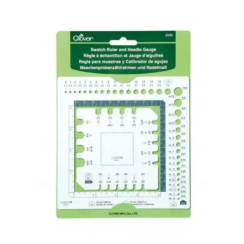 Clover Swatch Ruler and Needle Gauge Clover