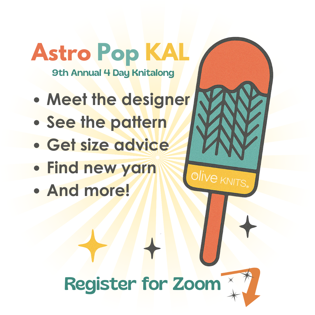 Last call: Register for the Olive Knits KAL Info Zoom!