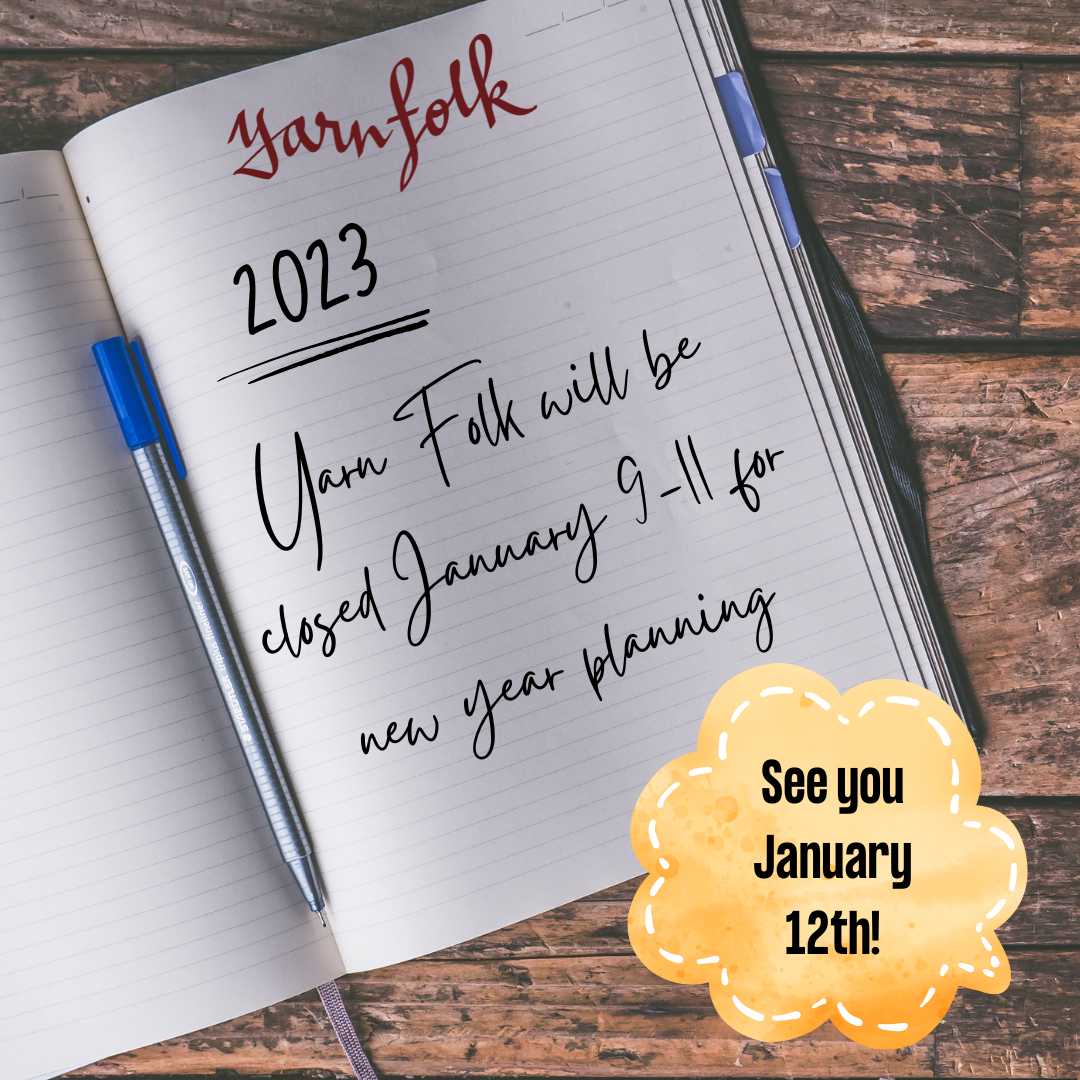 Finding JOY with your next project -- and a word about next week Yarn Folk