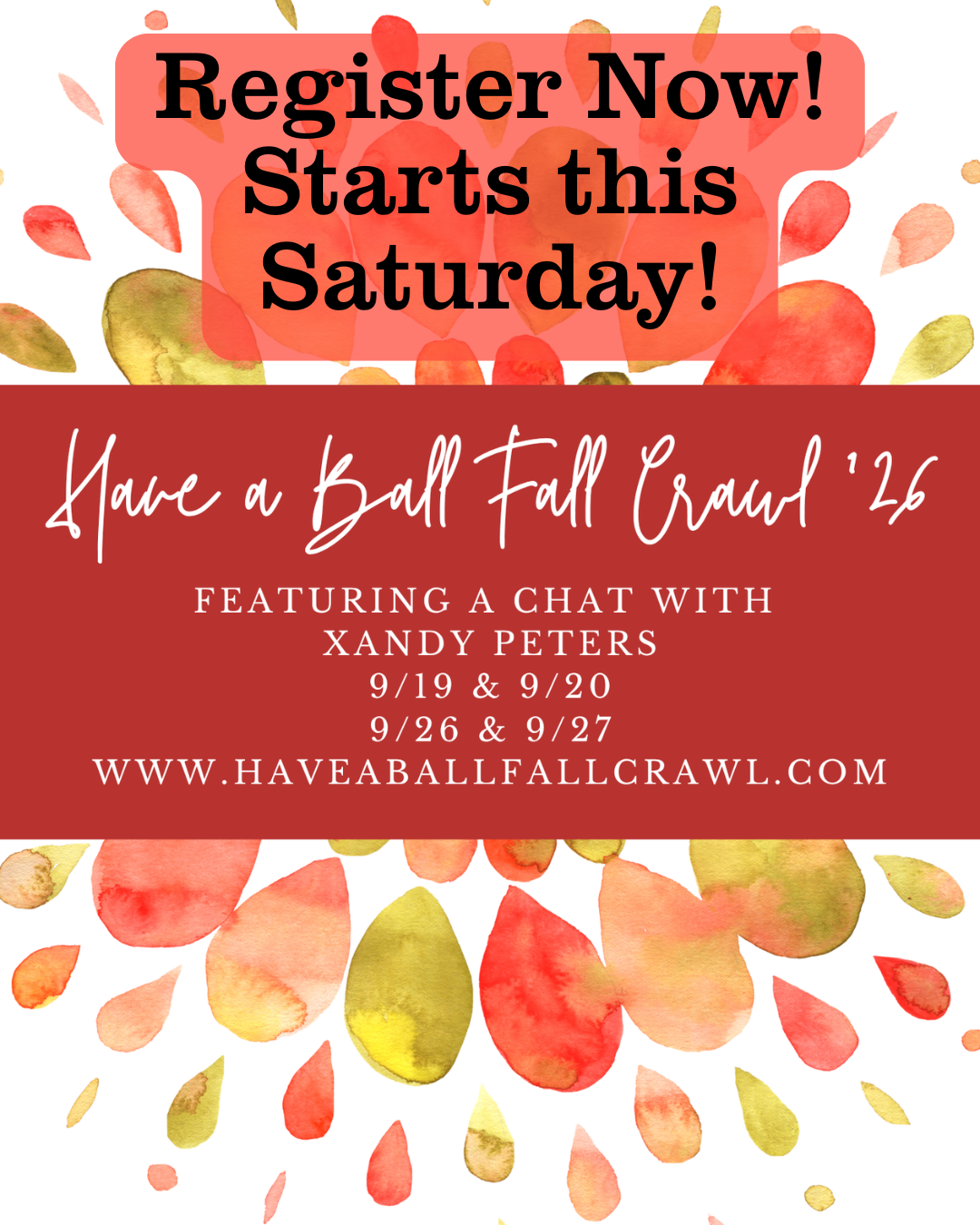 NOW IS THE TIME: Last call for Have a Ball Fall Crawl & Spinzilla Sign-ups!