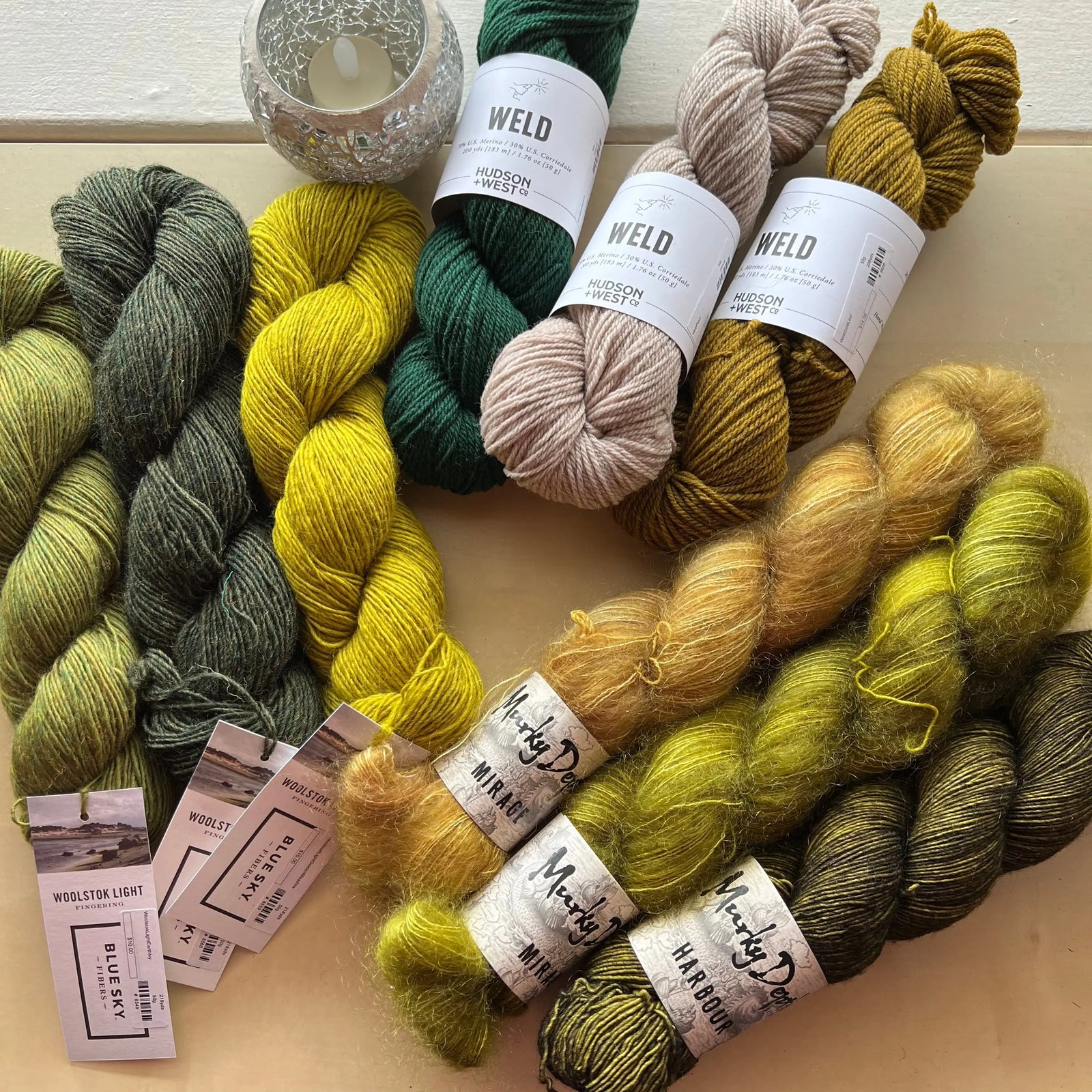 Our new favorite tweedy DK—Loch Lomond! Yarn Folk