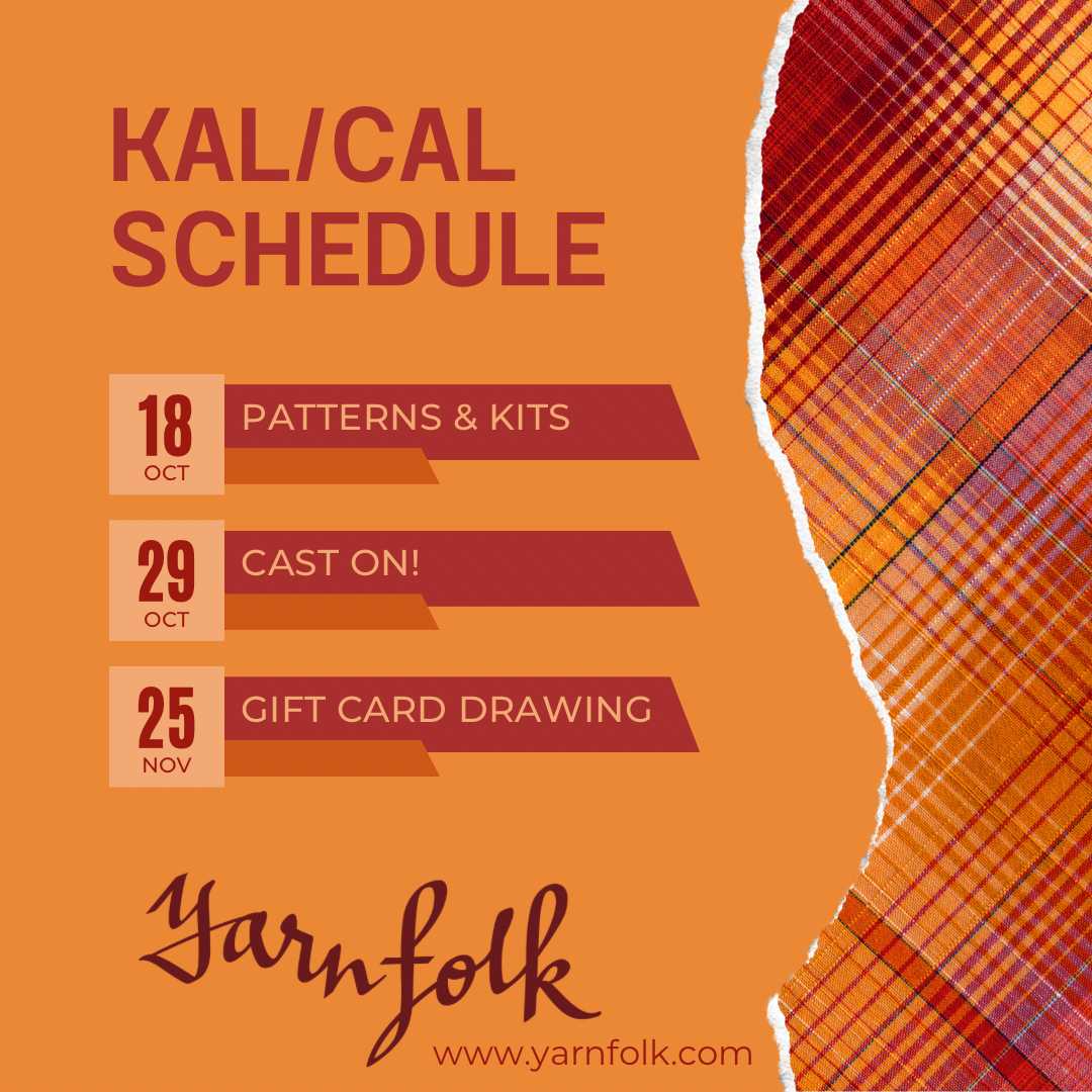 Spooky (and not Spooky) Stuff and KAL/CAL Schedule Yarn Folk