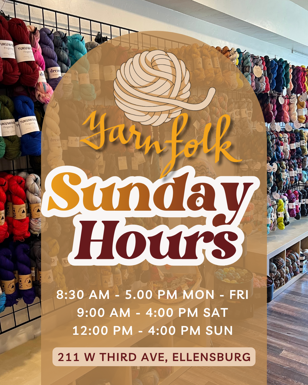 🗣️ OPEN SUNDAYS, 12-4