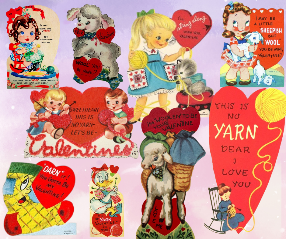 Vintage Valentines & Market Baskets
