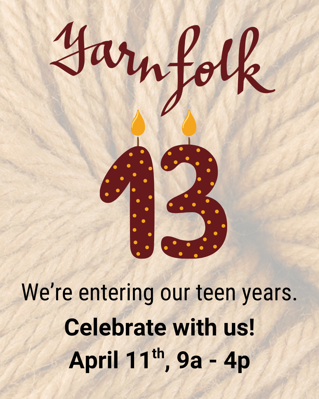 First Look at our 13th Anniversary Party, 4/11!