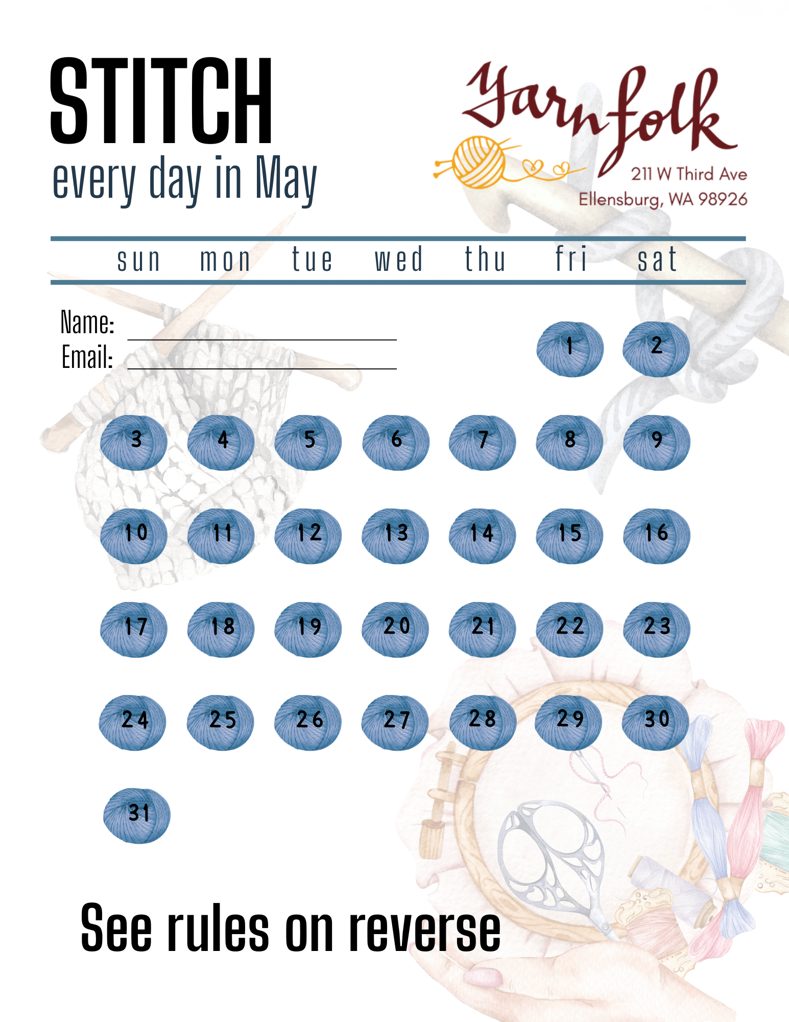 Stitch Every Day in May!