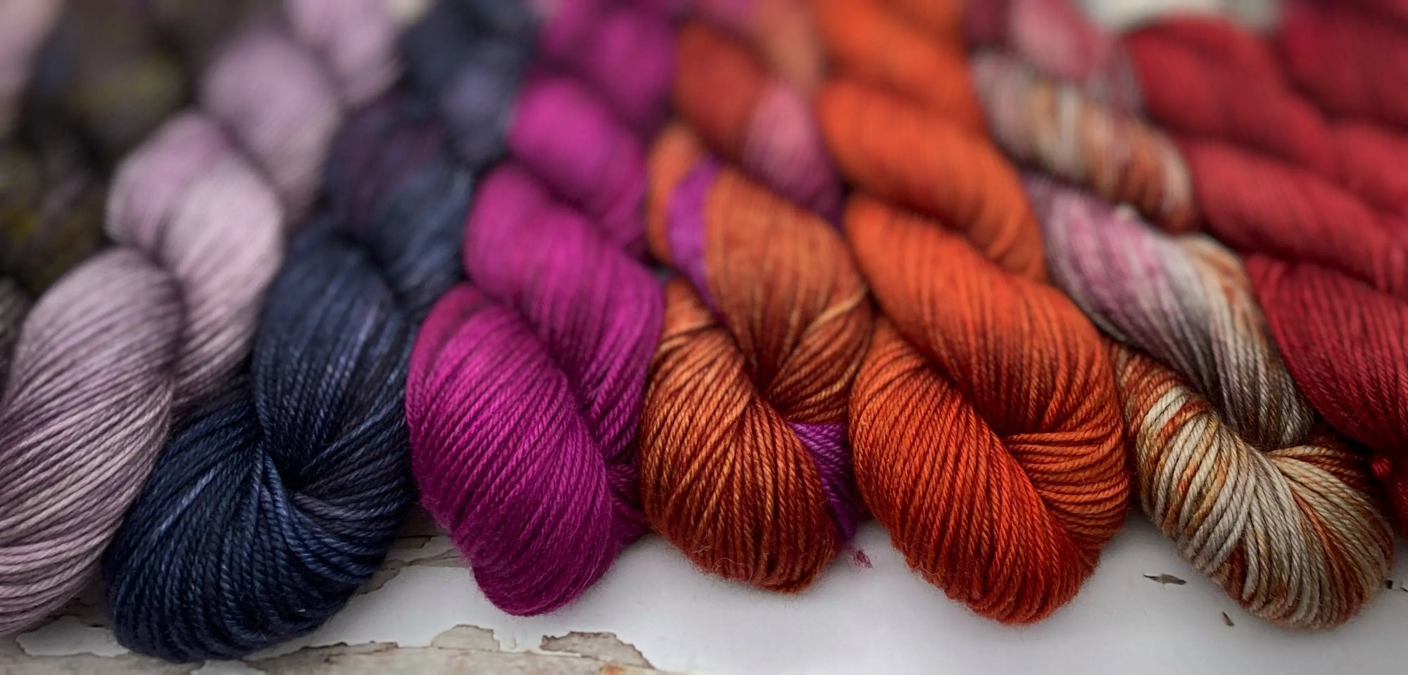 Crumpets DK Falkland Wool-Tonal 100 grams/262 yards — Kim Dyes Yarn