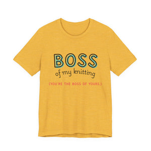 Knitting Boss Unisex Tee