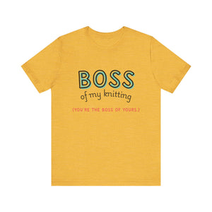 Knitting Boss Unisex Tee