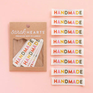 Sarah Hearts Premium Woven Labels