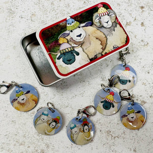 Emma Ball Stitch Markers & Tins