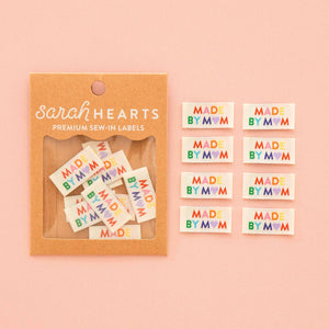 Sarah Hearts Premium Woven Labels