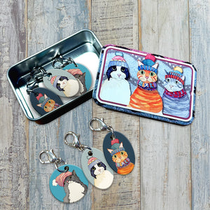 Emma Ball Stitch Markers & Tins