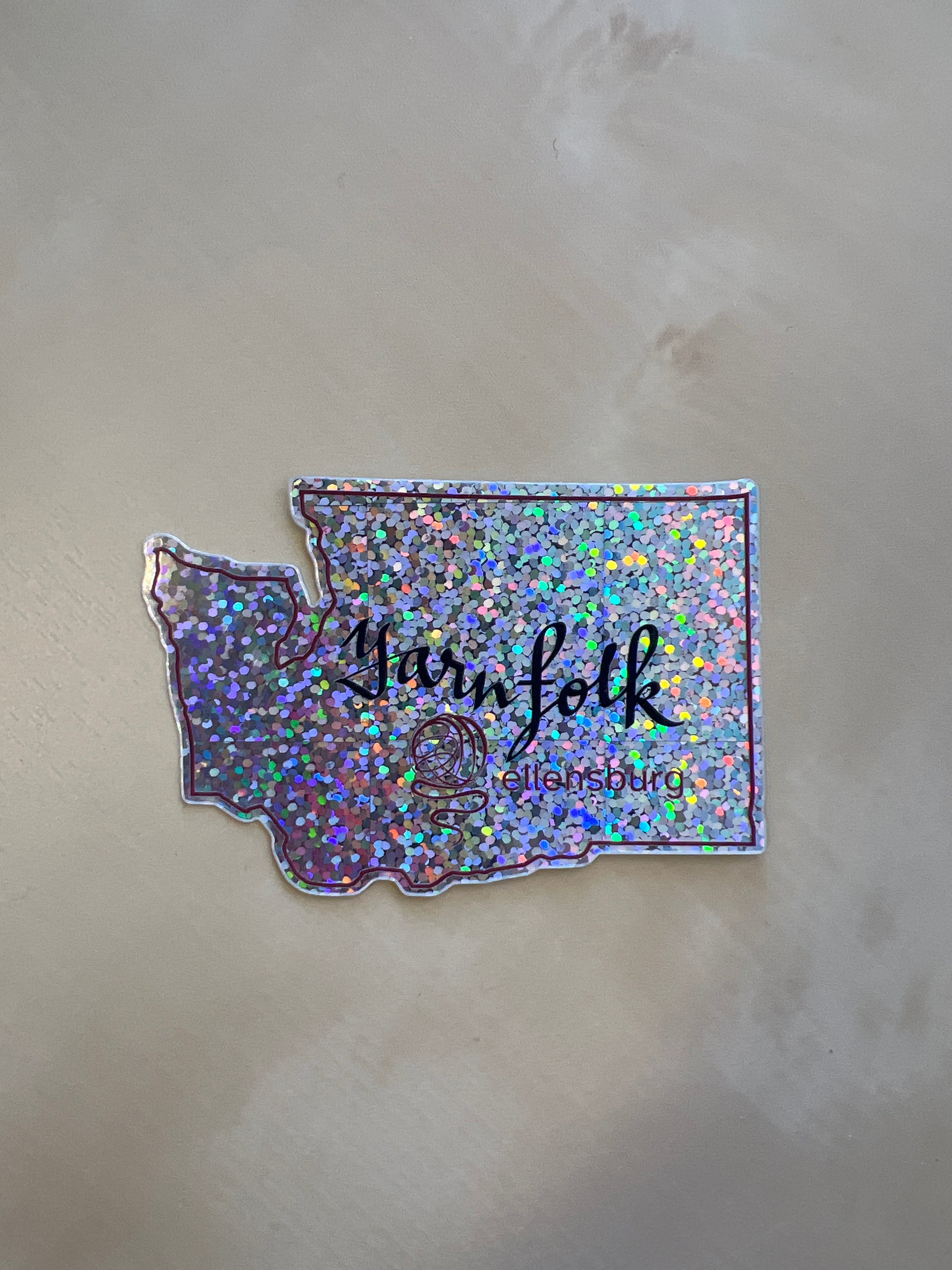 Yarn Folk Glitter Stickers