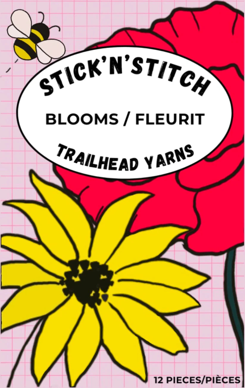 Wildflower stick and stitch embroidery patterns - Folksy