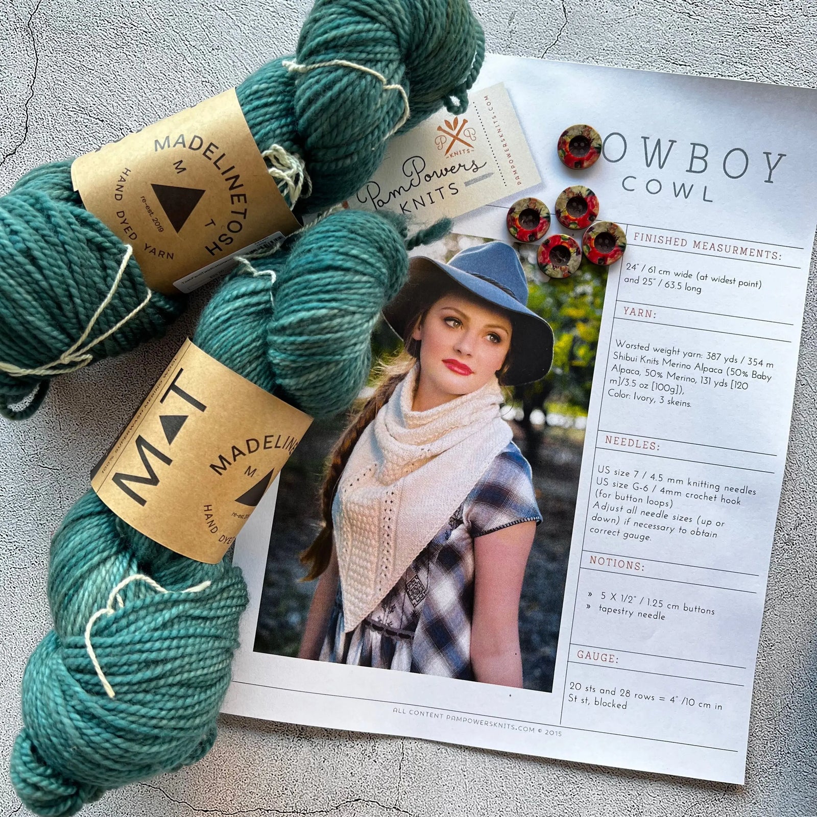 Cowboy Cowl Kits Madelinetosh