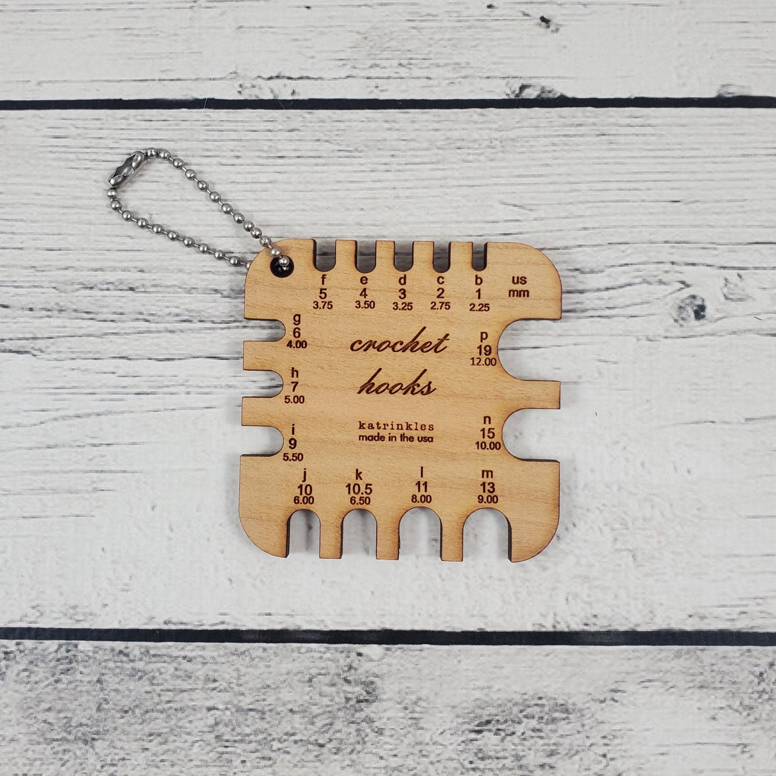 Katrinkles Crochet Hook Gauge