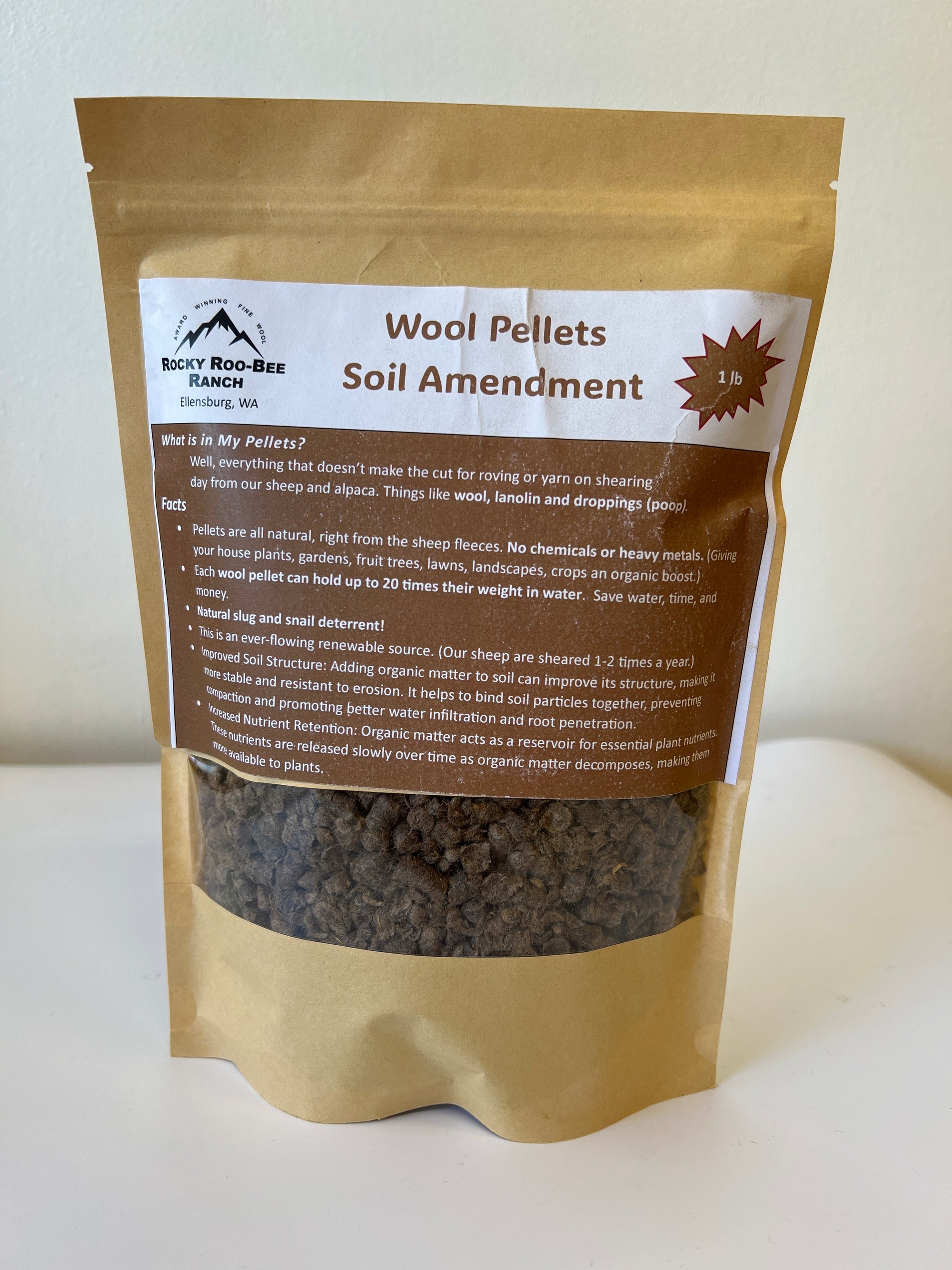 Rocky Roo-Bee Wool Pellets