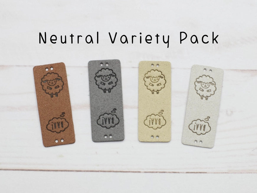 Faux Suede Foldover Tags