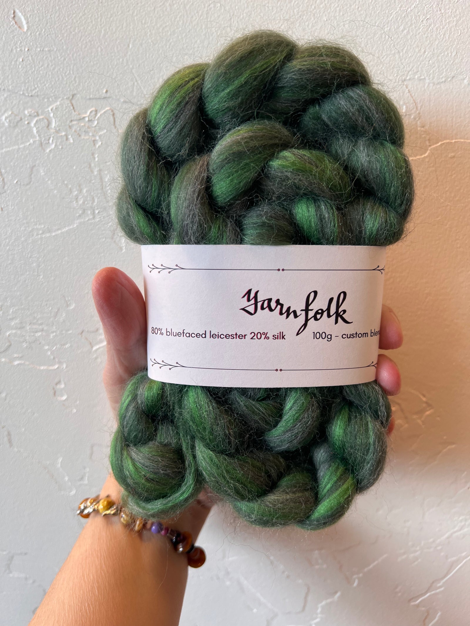 Bluefaced Leicester/Silk Custom Blends