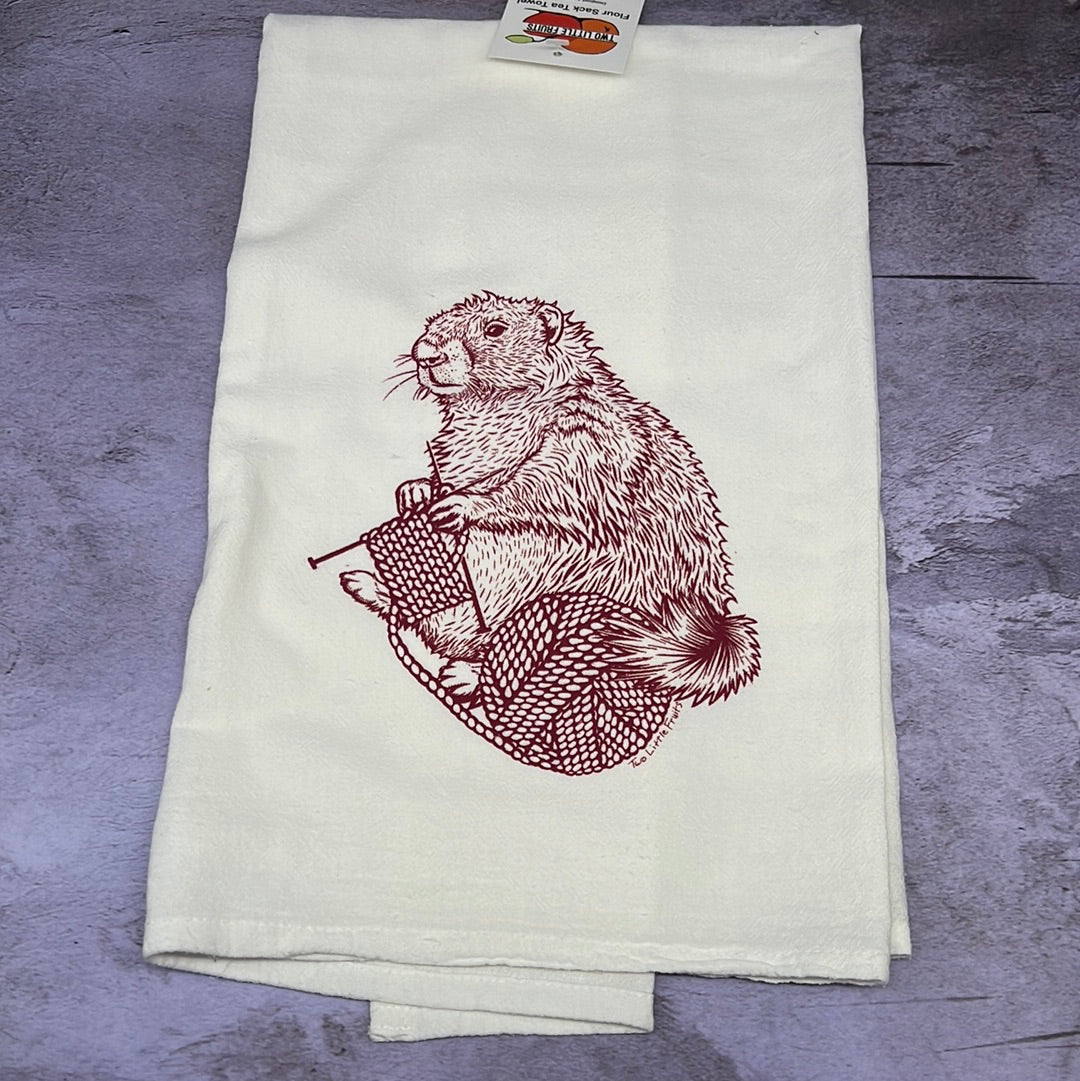 Knitting Marmot Tea Towels