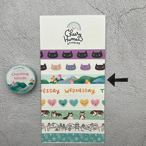 Cheery Human Washi Tape (and a sticker)