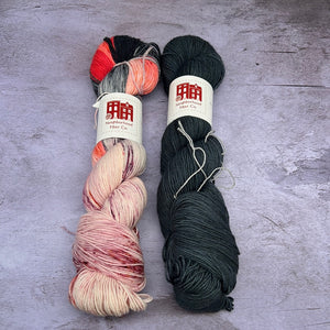 Casapinka Ric Rac Shawl Kit -- Neighborhood Fiber Co Studio Sock
