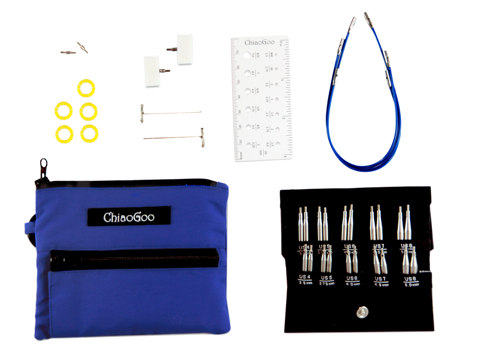 ChiaoGoo SPIN 5 (13cm) Bamboo Interchangeable Needle sets