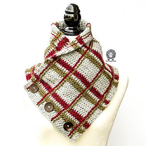 Tartan Cowl (Crochet) Kit Yarn Folk